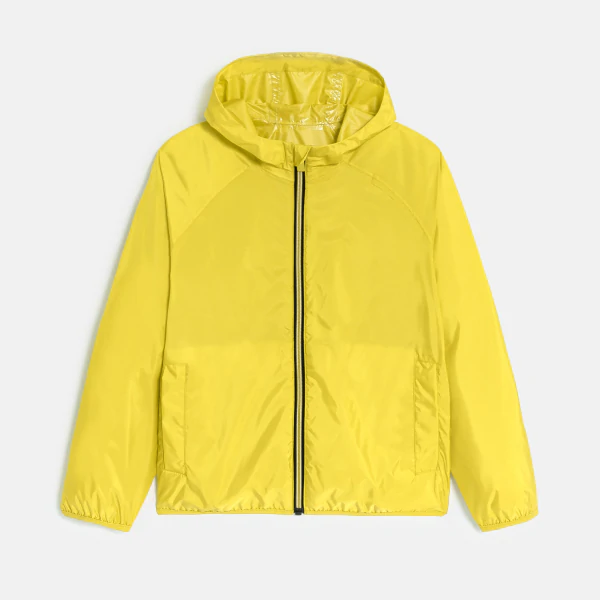 Blouson coupe-vent déperlant jaune Fille