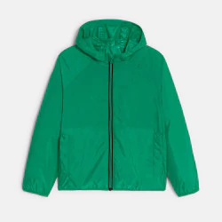 Blouson coupe-vent déperlant vert Garçon