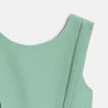 Robe de cérémonie sans manches vert Fille