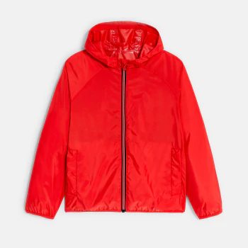 Blouson coupe-vent déperlant rouge Garçon