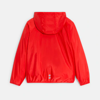 Blouson coupe-vent déperlant rouge Garçon