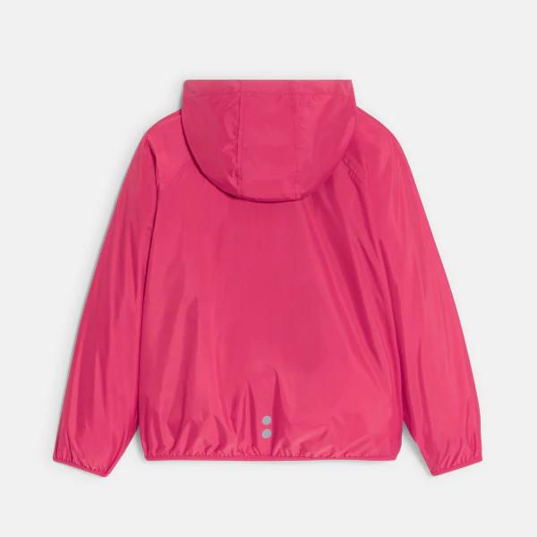 Blouson coupe-vent déperlant rose Fille