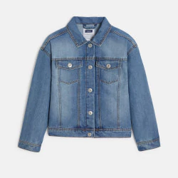 Veste en jean bleu Fille