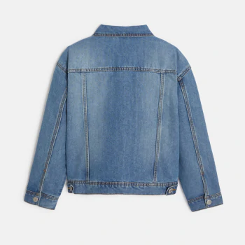 Veste en jean bleu Fille