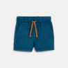 Short en maille légère bleu bébé garçon