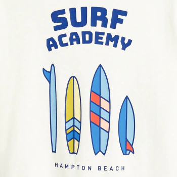 T-shirt motif surf blanc Garçon