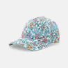 Casquette fleurie multicolore bleu Fille