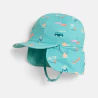 Casquette à larges bords anti UV bleu bébé garçon