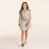 Robe-chemise safari beige Fille