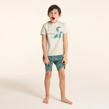 Pyjama-short crocodile beige Garçon