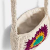 Sac au crochet écru Fille