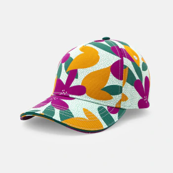 Casquette imprimée motif fleuri multicolore Fille