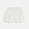 Short en jersey fantaisie blanc Fille