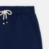 Short en molleton uni bleu Fille