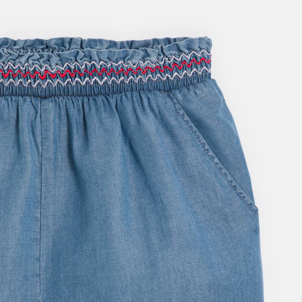 Short en jean light bleu Fille