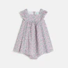 Robe chic fleurie rose bébé fille