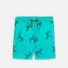 Short de bain imprimé zèbre bleu Garçon