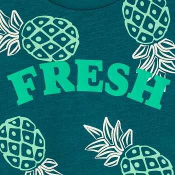 T-shirt motif ananas vert Garçon