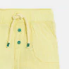 Short coton léger gaufré jaune bébé garçon