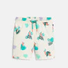 Short de bain imprimé oiseau blanc Garçon