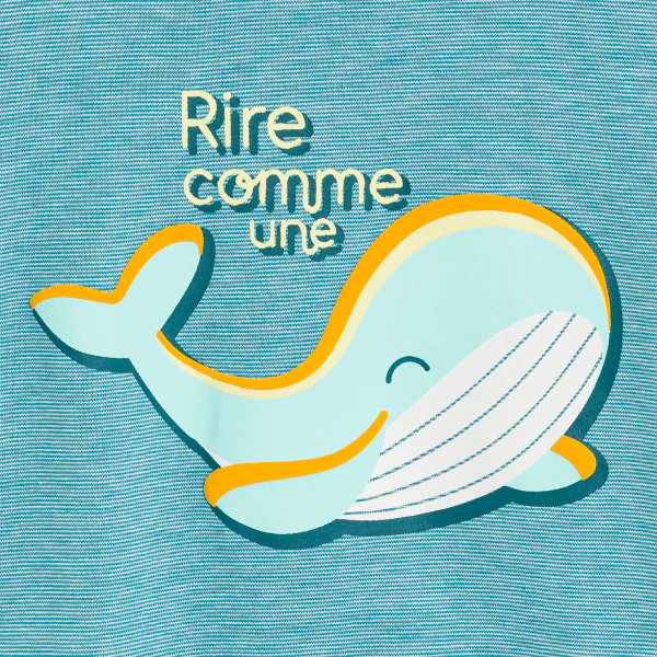 T-shirt baleine bleu bébé garçon