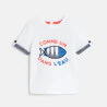 T-shirt poisson blanc bébé garçon