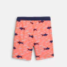 Short de bain imprimé requins orange Garçon