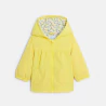 Veste à capuche jaune bébé fille