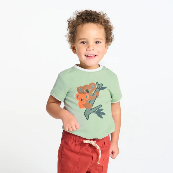 T-shirt koalas vert bébé garçon