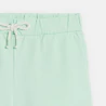 Short en molleton uni vert Fille