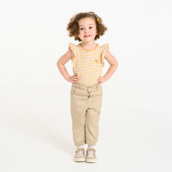 Pantalon battle beige bébé fille