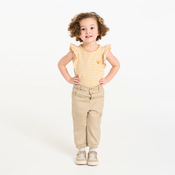 Pantalon battle beige bébé fille