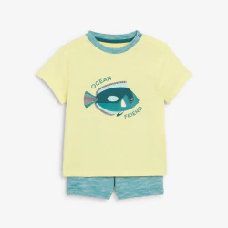 T-shirt poisson et short en...