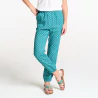 Pantalon fluide imprimé bleu Fille