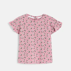 T-shirt flamants cœur rose...