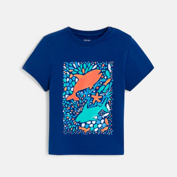 T-shirt requins Surfrider bleu bébé garçon