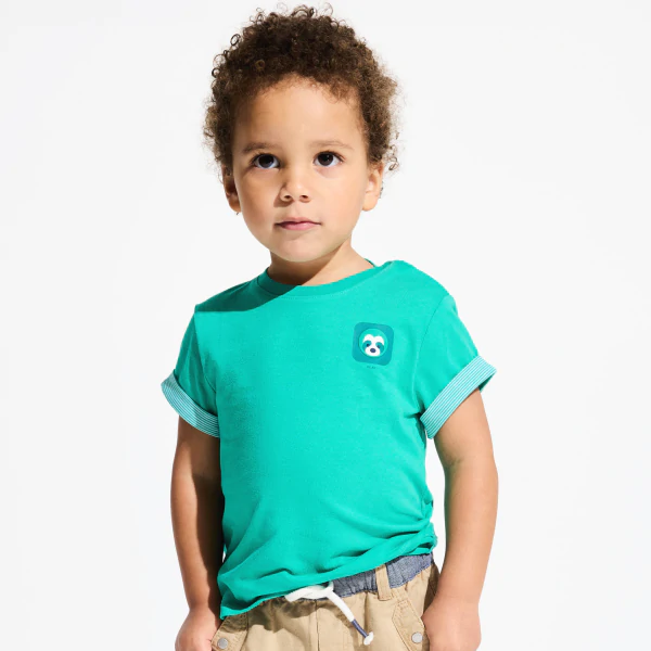 T-shirt à motif vert bébé garçon