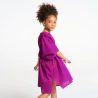 Robe de plage unie coloris violet Fille