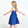 Robe de cérémonie unie bleu Fille