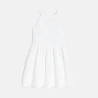 Robe chic brodée blanc Fille