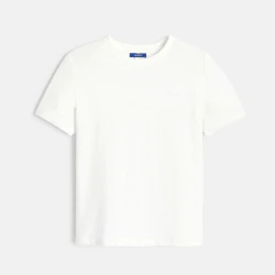 T-shirt basique uni blanc...