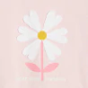 T-shirt motif fleur rose pastel Fille