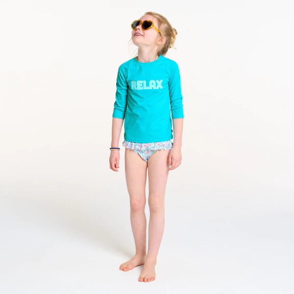 T-shirt de bain anti-UV bleu