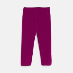 Legging court en jersey violet fille