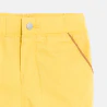 Pantalon coton fantaisie bas resserré jaune bébé garçon