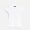 T-shirt manches courtes uni blanc fille