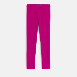 Legging uni rose fille