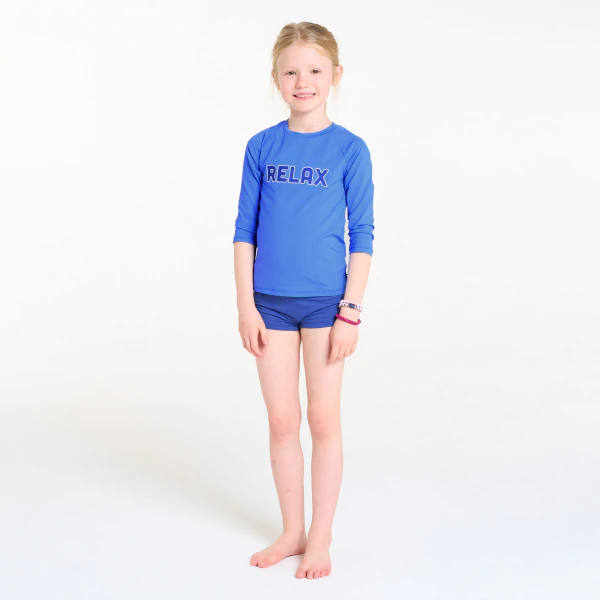 T-shirt de bain anti-UV bleu