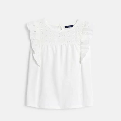 T-shirt broderie anglaise...