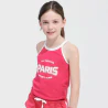 Débardeur sport team rose fuchsia Fille